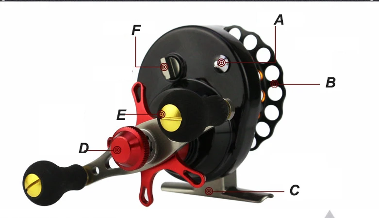 Pesca com Mosca Carretel de Pesca de Arremesso Jangada de Gelo de Metal Carretel de Pesca 4 + 1bb Roda Jangada Carretel Esquerda Direita 3.5: 1 Peche Fal-metal - 3 High Quality Esporte e Lazer