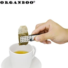 ORGANBOO-pince à thé en acier inoxydable, pince anti-chaleur, accessoires pour le thé, petite pince pour aliments 1 pièce
