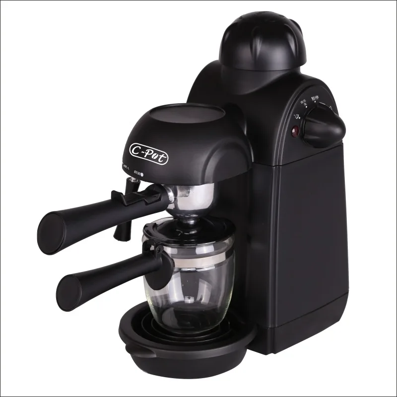 

C-pot 5 Bar Pressure Personal Espresso Coffee Machine Maker Steam Espresso System with Milk Frother
