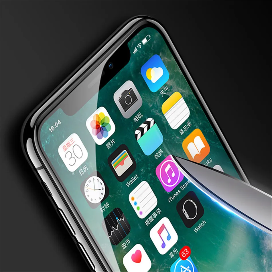 LITBOY 3D экран протектор Закаленное стекло для iPhone X край Полное покрытие для iPhone 10 X Закаленное стекло Защитная пленка