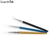 3pcs/Set Nail Art Brush Alloy Handle Import Nylon Hair Nail Art Liner UV Gel Painting Drawing Design Pen Tool 3