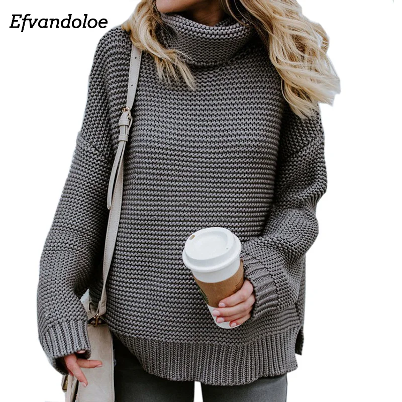 Efvandoloe turtleneck pullover jumper winter clothes