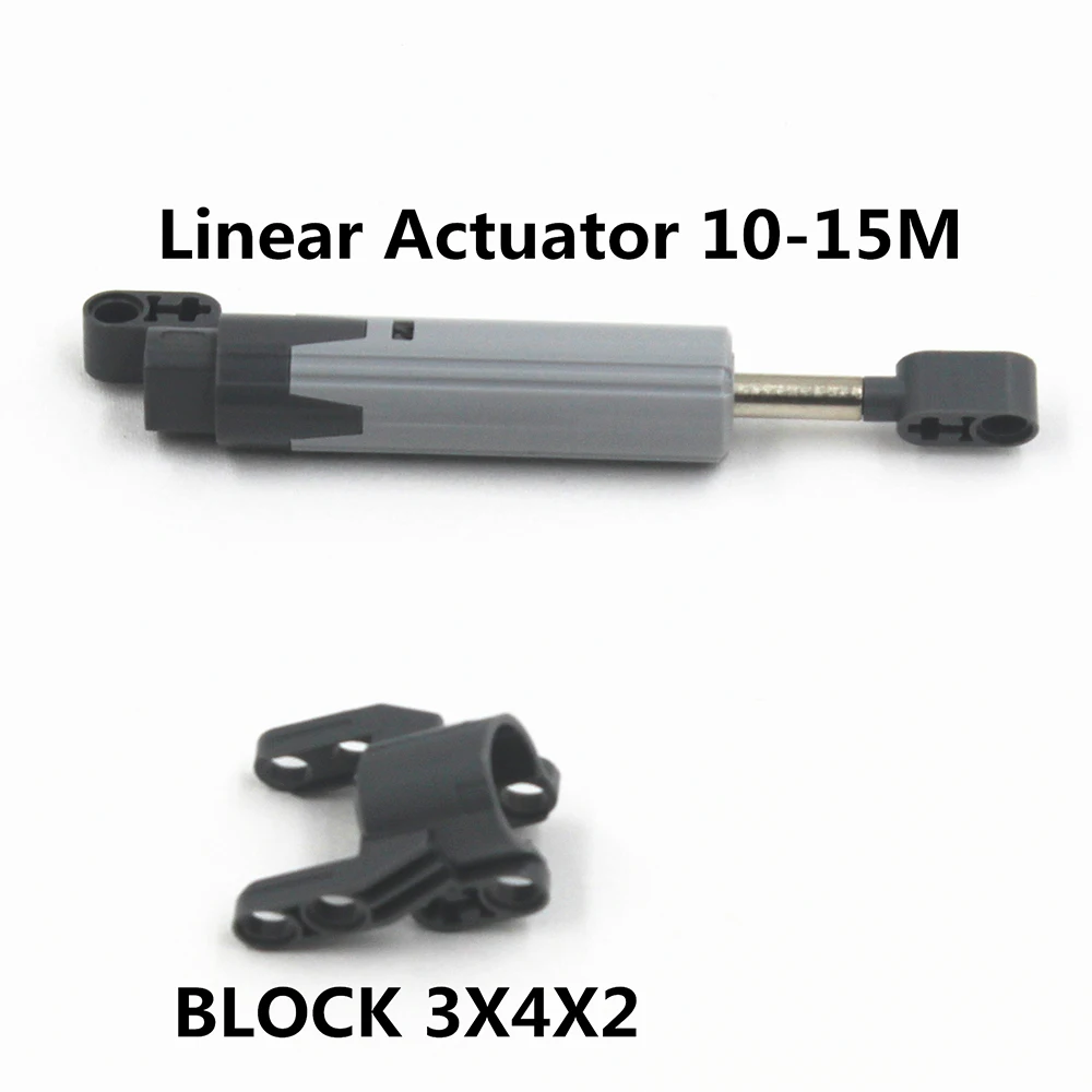 

Self-Locking Bricks -- MOC Building Blocks Technic 1 set Linear Actuator 10-15M+BLOCK 3X4X2 compatible with Lego