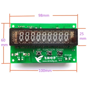 

0-30V 0-5A VFD dual display voltage and current-meter head 5 bit high resolution