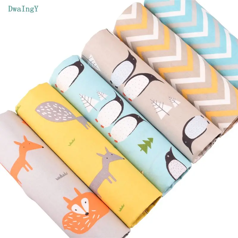 DwaIngY мультфильм серии Twill хлопчатобумажная ткань для лоскутного шитья DIY &