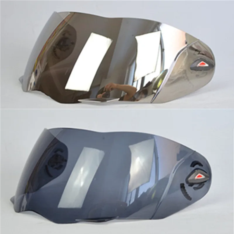 

Free shipping motorcycle helmet visor shield black silver color only suitable for our helmet model
