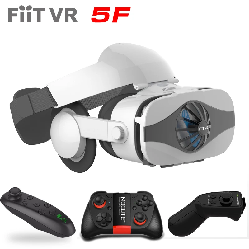 FiitVR 5F версия гарнитуры Вентилятор охлаждения Очки виртуальной реальности 3D очки
