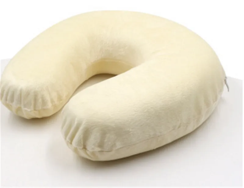 beige Шейная подушка для путешествий здоровье и гигиена подголовник для тела офис полёт автомобиль путешествия u-образный медленный отскок пены памяти подушка - Цвет: beige