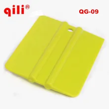 QILI QG-09 10 шт./партия мини скребок для окон инструмент мягкий карточный скребок квадратный скребок пленка для автомобиля плёнка, установка инструменты