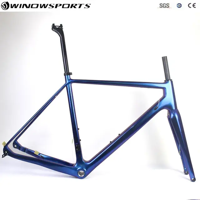 $US $526.00 2019 New Color carbon gravel bike frame super light bike Thru axle 142*12 disc brake Cyclocross Gra