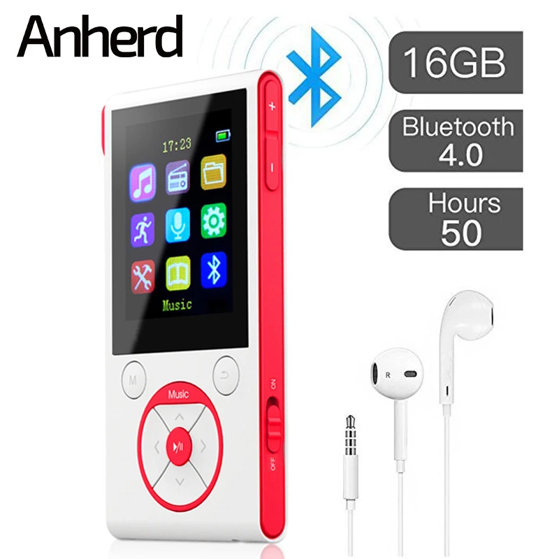 16 ГБ Blutooth MP3 игрок упражнения Спорт Мини Портативный HIFI без потерь звук плеера W