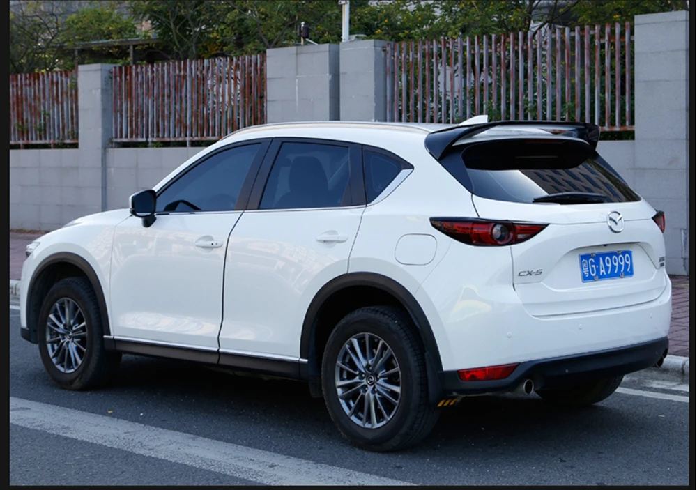 AITWATT для Mazda CX-5 CX5 ABS пластик Неокрашенный Черный спойлер на заднюю крышу, задний багажник, багажник, крыло для губ, автомобильный стиль