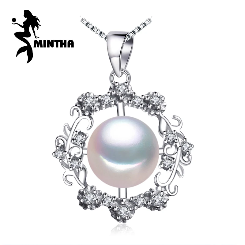 Женское ожерелье из серебра 925 пробы с жемчугом|pendant necklace|necklace pendant womennecklace women |