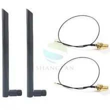 Двухдиапазонная 5dbi беспроводная wifi антенна RP-SMA+ MHF4/IPX кабель для NGFF M.2 беспроводная карта m.2 wifi/WLAN/3g/4G модули