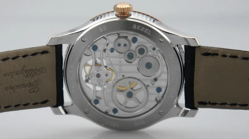 Seagull часы с турбийоном 72 часов длинные Мощность резерв из золота 18 карат ободок ручной Ветер Для мужчин механические часы 218.12.8801G ST8090