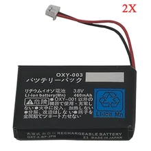 2Pcs Lot 3 8V 460mAh Rechargeable Battery For Nintendo GBM Game BoyMicro Controller