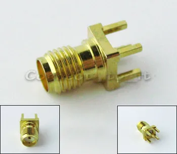 

100 pieces SMA female jack Panel Mount PCB Solder Connector