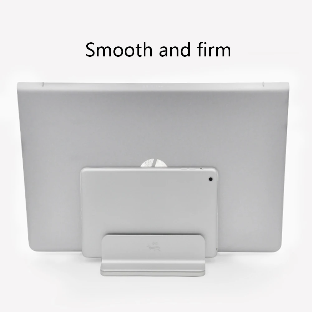 

Laptop Stand Notebook Holder Double Space Desk Adjustable Vertical Thickness Aluminum Alloy Base Erected For MacBook For Surface