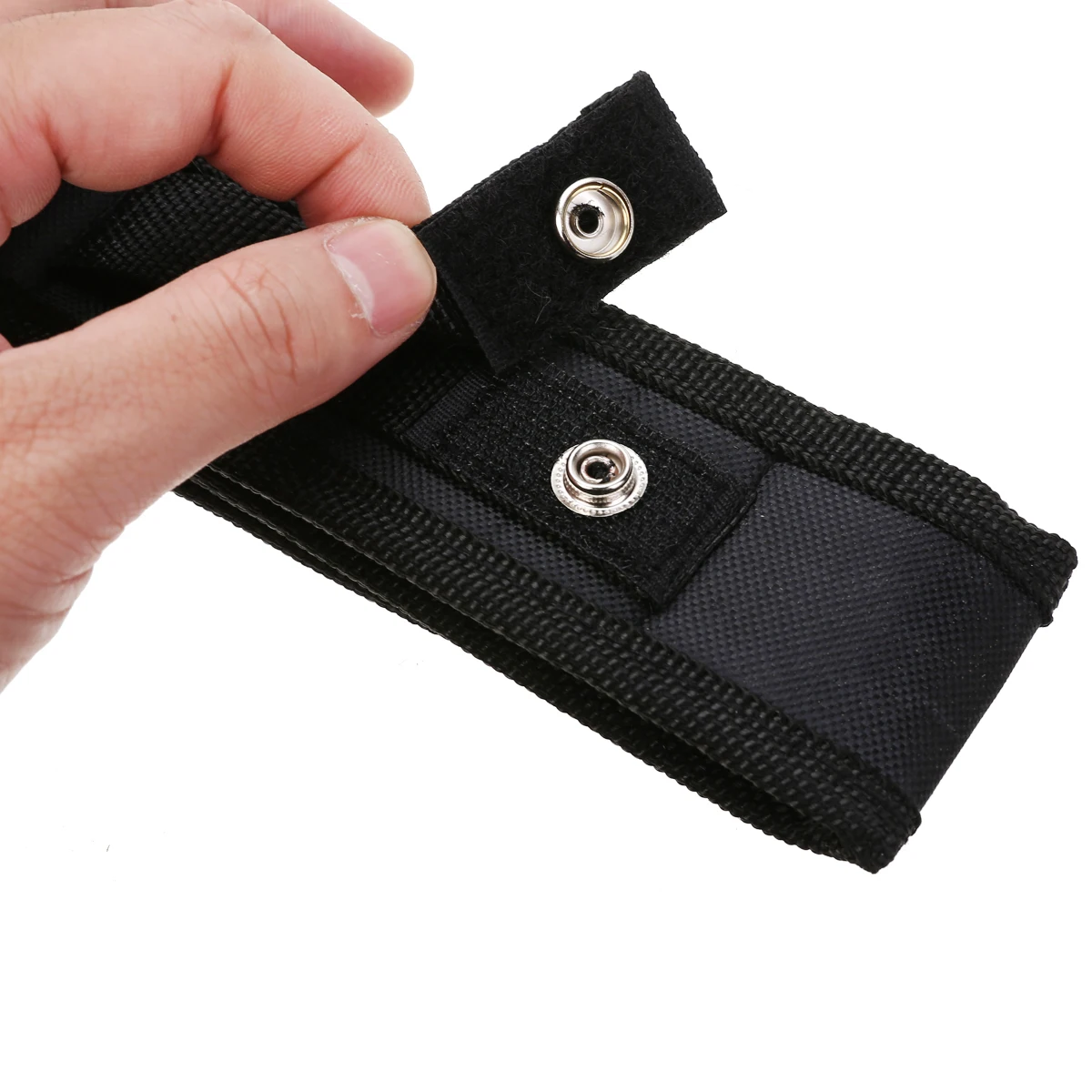 1Pcs Flashlight Pouch Black Nylon Holder Belt Pouch Case Bag For LED Flashlight Torch Outdoor Camping Hiking Flashlight Pouch
