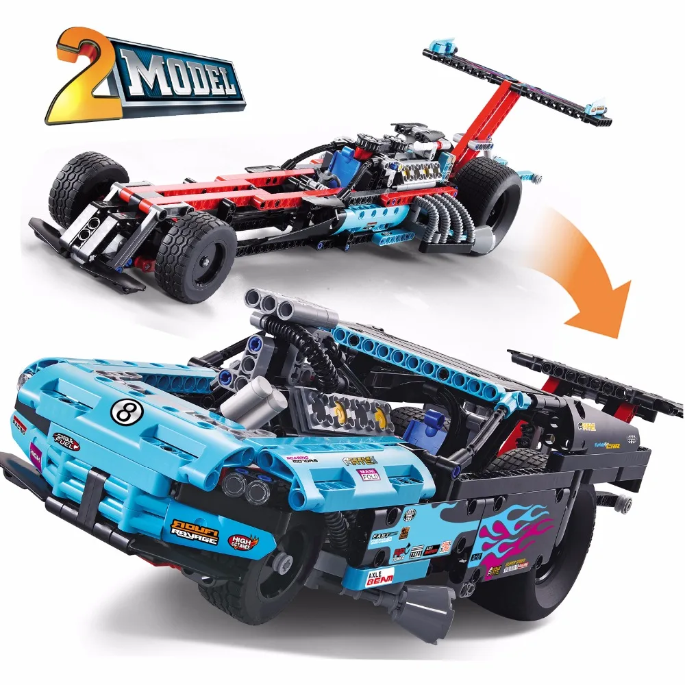 

Decool Technic Racing Truck Car 3367 2 In 1 Extreme Cruiser Off Roader building bricks Toys for children Game Model