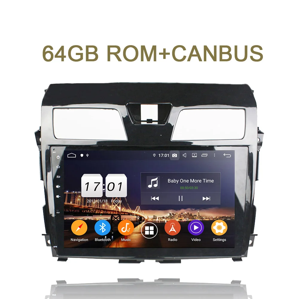 DSP ips 2 din TDA7851 Android 9,0 8 ядерный 4 Гб ram автомобильный dvd-плеер для Nissan Tenna 2013 gps RDS Авторадио Bluetooth 4,2 - Цвет: 64GB ROM with CANBUS