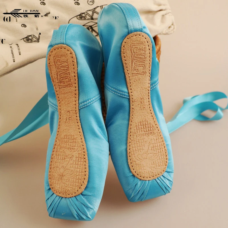 New Arrivals Colorful Ballet Dance Toe Shoes Professional Ladies Satin