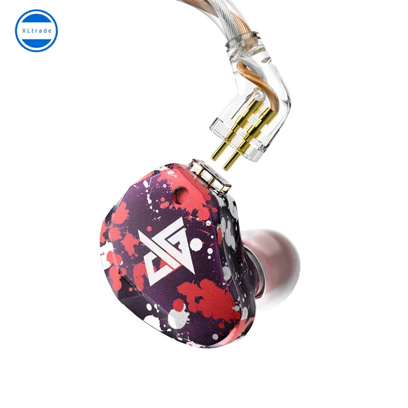 Новинка Auglamour RT-3 Динамический драйвер HIFI в ухо наушники музыка спортивные 2 Pin