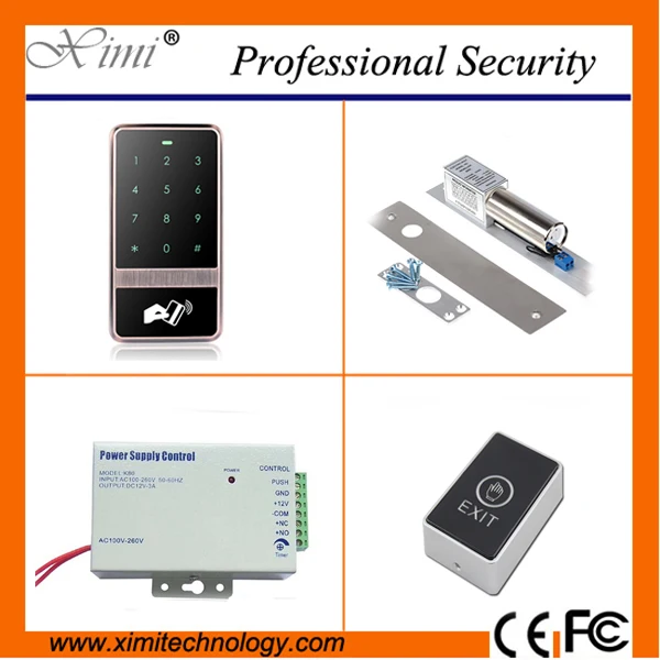 

Matal single access control without software Weigand reader surface waterproof touch keypad door access control
