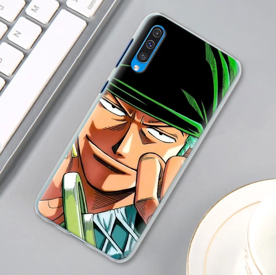 One Piece Roronoa Zoro Case Cover for Samsung Galaxy A30 A40 A50 A70 A6 A8 Plus A7 A9 M30 Phone Case Coque