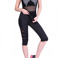 Горячие женские одноцветные Леггинсы эластичные сетчатые шорты быстросохнущие для бега спортивные DO2