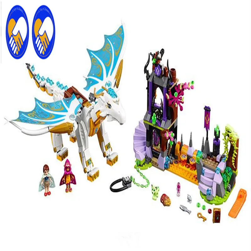 A Zabawki Sen Seria Bela 10550 White Dragon Elf Elfy z Długo Po Rescue Cction Bloki Z 41179 Montowane Klocki