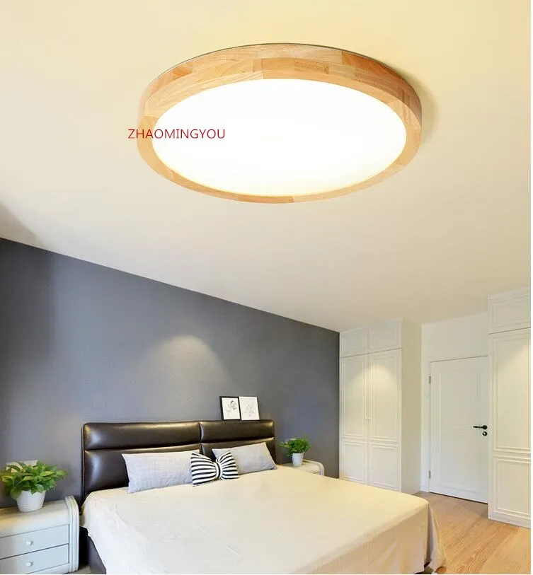 Вы высокий 5 см ультра-тонкий светодиодный потолочный светильник из дерева для гостиной люстры потолочный светильник для современной потолочной лампы