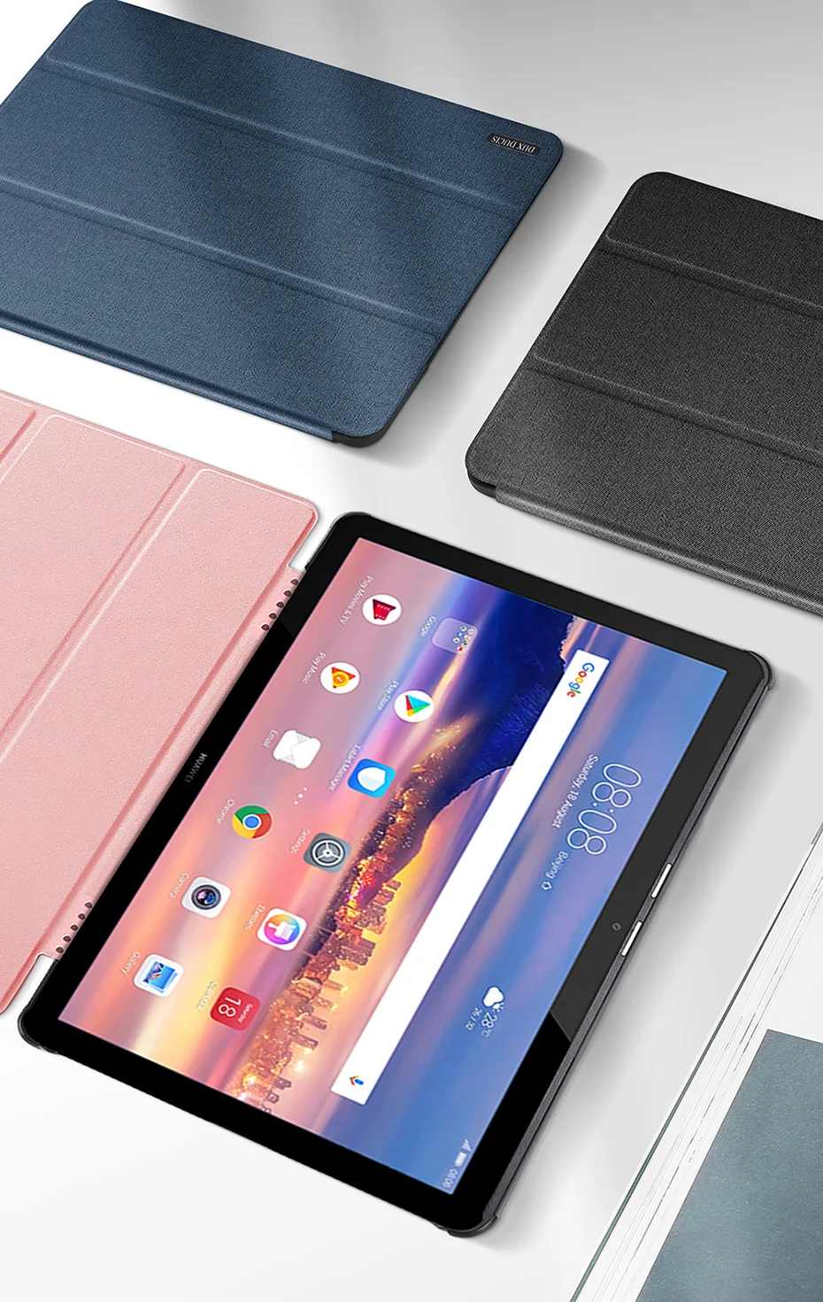 Кожаный чехол DUX DUCIS для huawei MediaPad T5 с подставкой, умный чехол-книжка для huawei MediaPad T5 10," /M5 lite 10,0, чехол для планшета