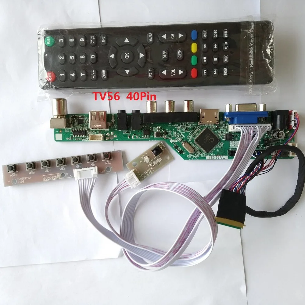 

kit for LP173WD1(TL)(G2) VGA remote TV AV 1600X900 40pin LVDS Controller driver board LCD LED USB HDMI Panel Screen 17.3"