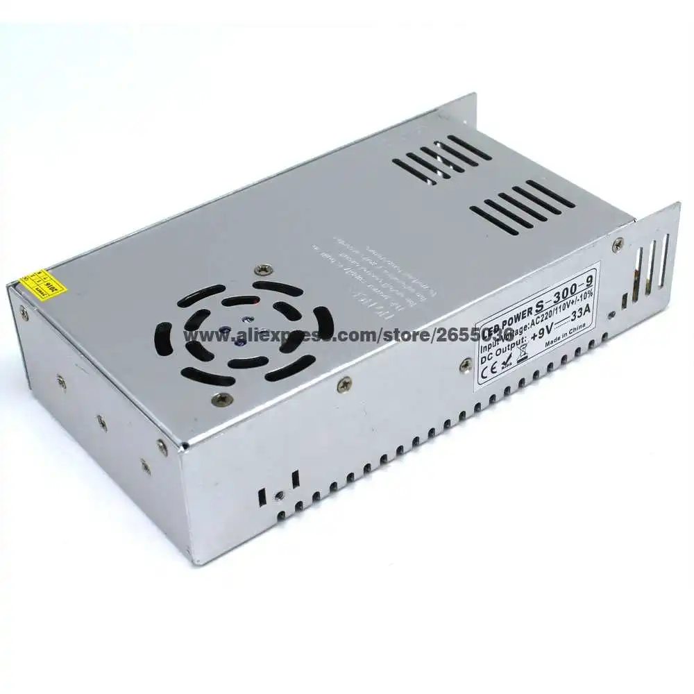 Регулируемая DC 9V 33A 300W фототрансформатор AC 110V 220V SMPS для светодиодной ленты|switch