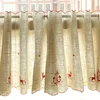 Junwell Poly/Linen Christmas Embroidery Kitchen Curtain Coffee Curtain Dust-Proof Decoration For Kitchen 1 PCS ► Photo 1/6