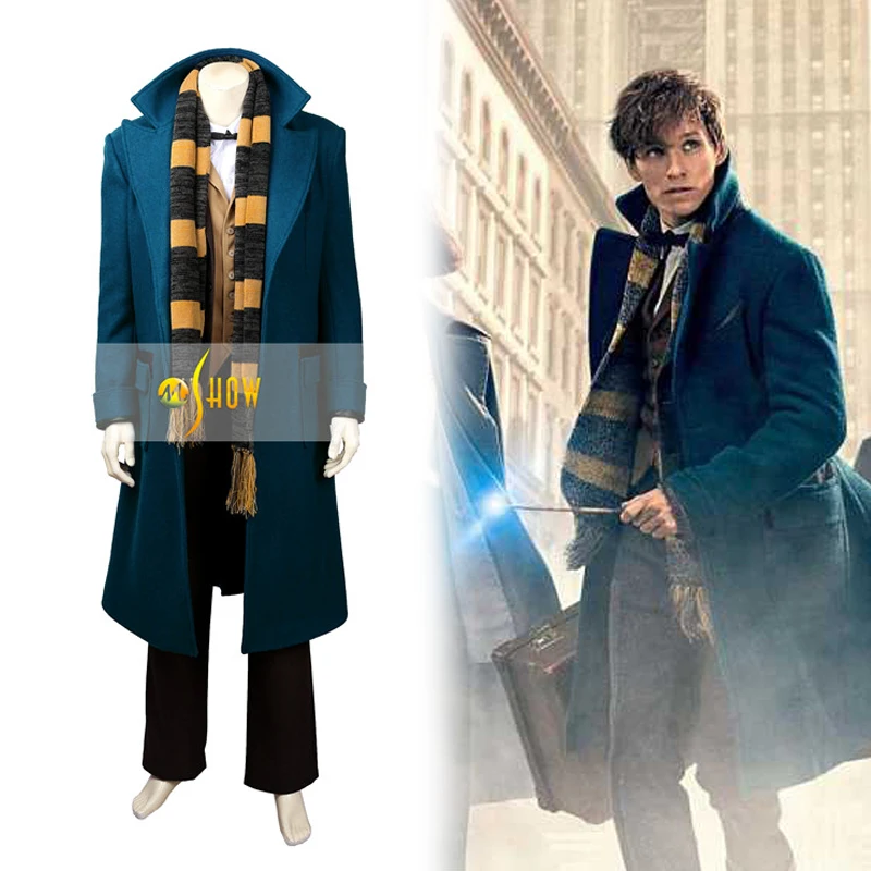 Newt Scamander Costume Fantastic Beasts /& Where to Find Them Halloween