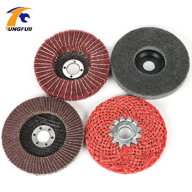 

Tungfull Tool Set Polishing Wheel 100mm 4 Inch Buffing Pad Grinding Abrasive Disc Dremel Style Accessories For Rotary Tools