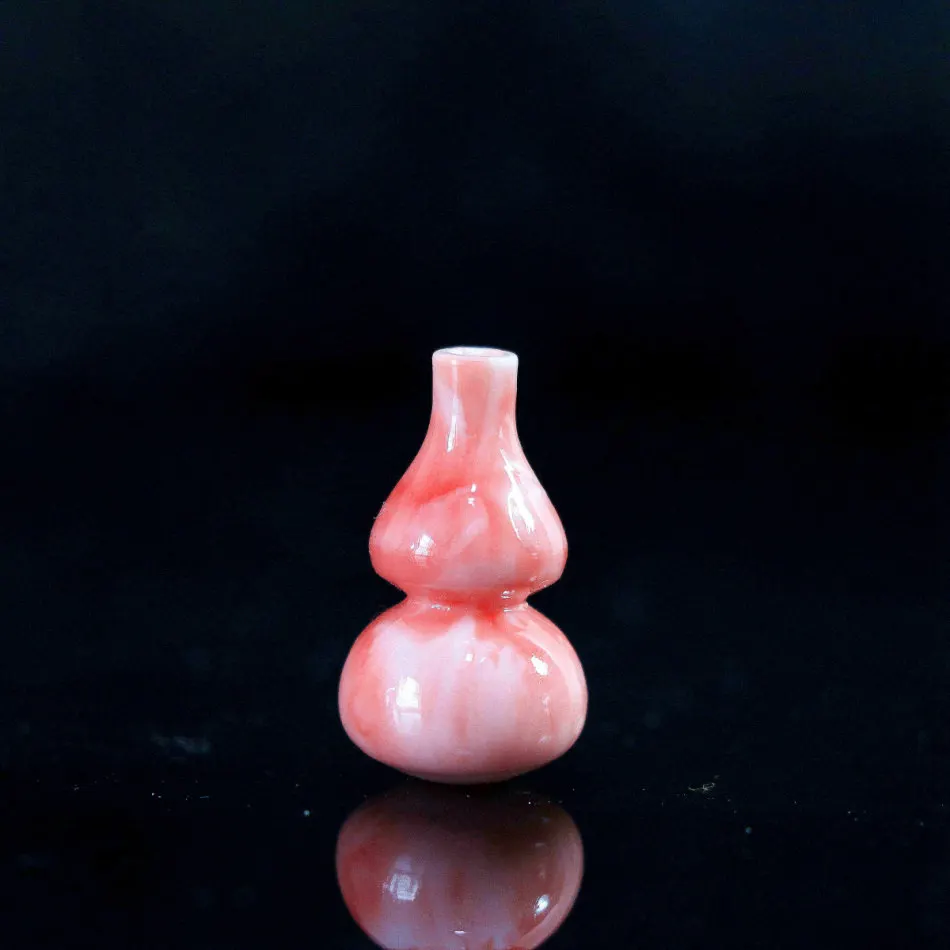 HOT pink synthetic coral 14x24mm gourd accessories loose beads fashion DIY jewelry 5pcs B922