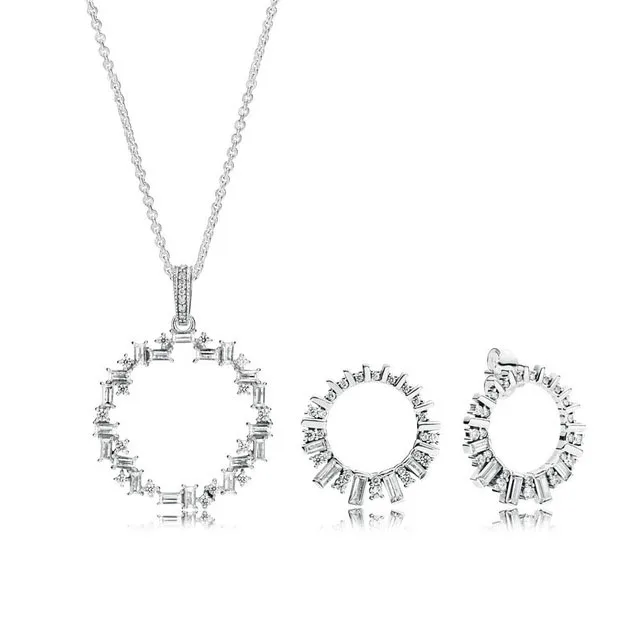 

BEST 100% 925 Sterling Silver New RAU0538 Shards of Sparkling Gift Set Free Shipping
