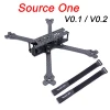 Fuente una V0.1 / V0.2 7 pulgadas 300mm con 4mm brazo Marco de fibra de carbono Quadcopter para Dron de carreras con visión en primera persona ► Foto 1/6