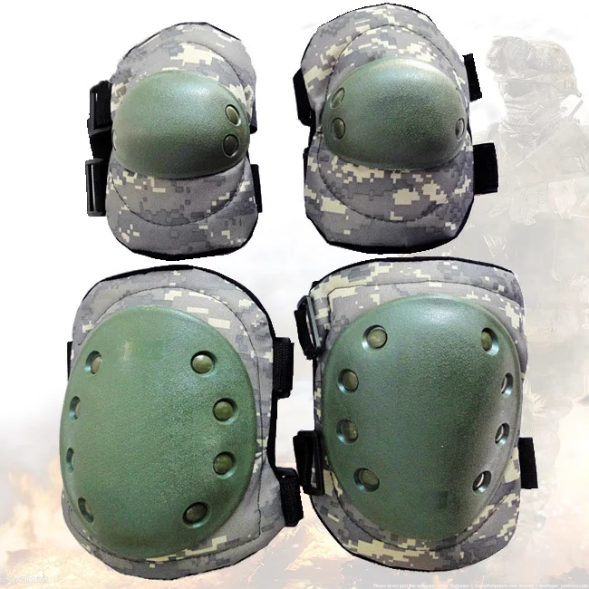 

Free shipping Tactical Knee pad ACU CP Desert Black Military Airsoft Sport Paintball Knee & Elbow Protective Pads