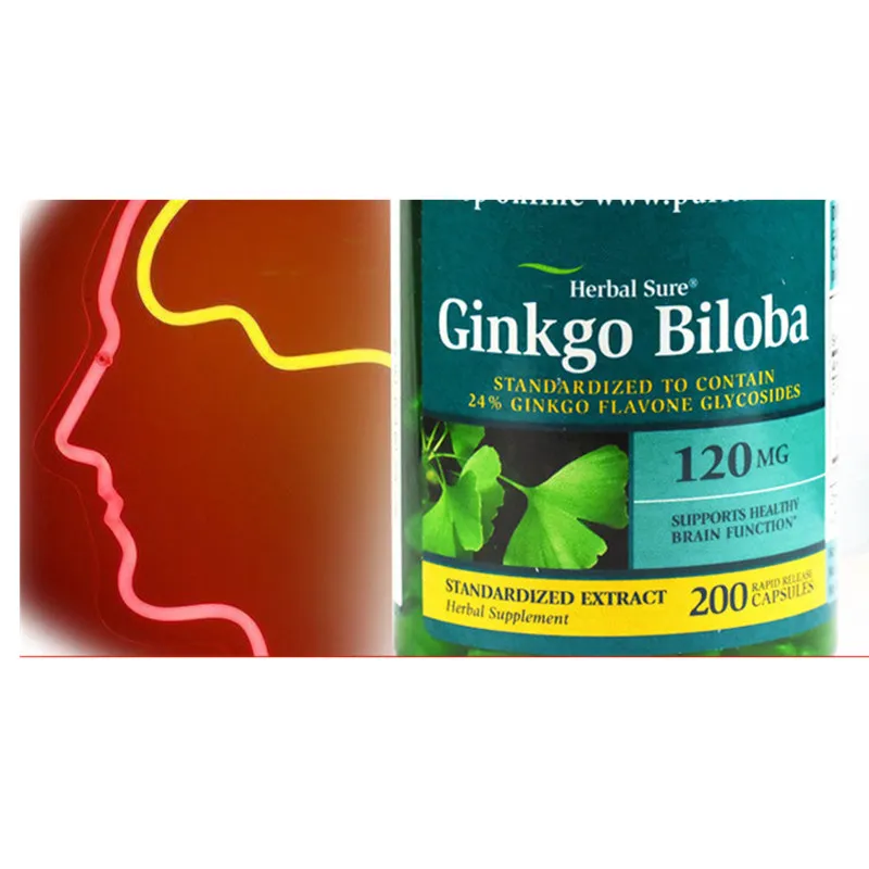 

Ginkgo Biloba Standardized Extract to contain 24 % ginkgo flavone glycosides120 mg 200 pcs Free shipping