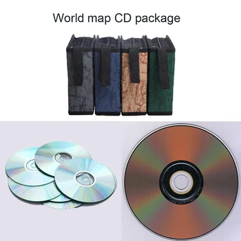 

2019 Large Capacity 40 Disc Map Stripe Carry Box Holder Package Car Case Album DVD/CD Organizer Protective Cover Storage Bag