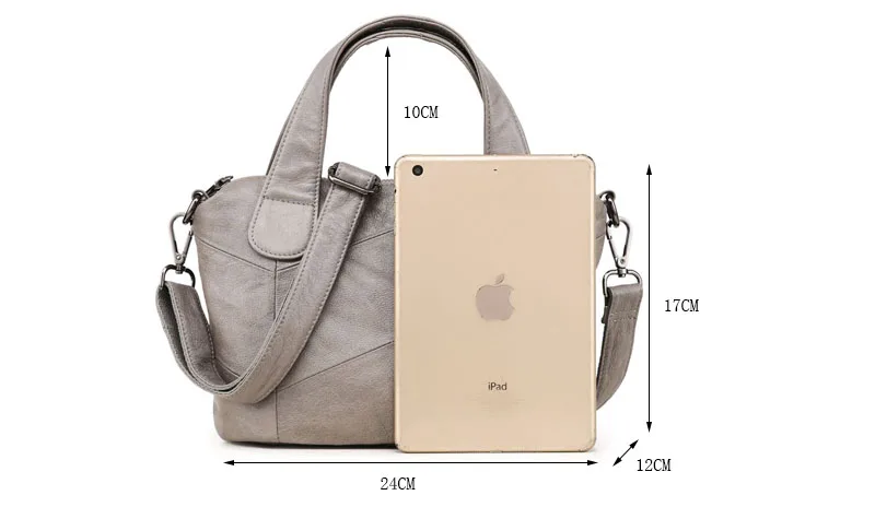 MJ Women Genuine Leather Bag Female Real Cow Leather Handbag Small Tote Bags Ladies Shoulder Handbag Messenger Bag for Women (24)