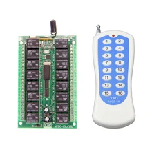 DC 12V 24V 16 CH 16CH RF Wireless Remote Control Switch System, Transmitter + Receiver,315/433.92 MHZ