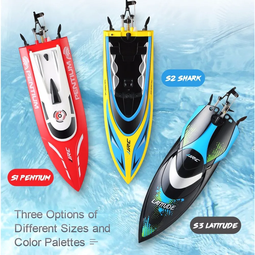 High Speed JJRC S1 S2 S3 Waterproof Turnover Reset Water Cooling 25km/H RC Boat Remote Control Racing Speedboat Air Ship Toys