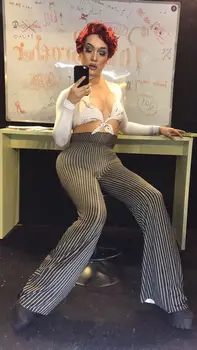 

Women New Sexy Black 3D Printing Teacher Jumpsuit Costume Rhinestones Leotard Outfit Party Celebrate Wear Singer Performance