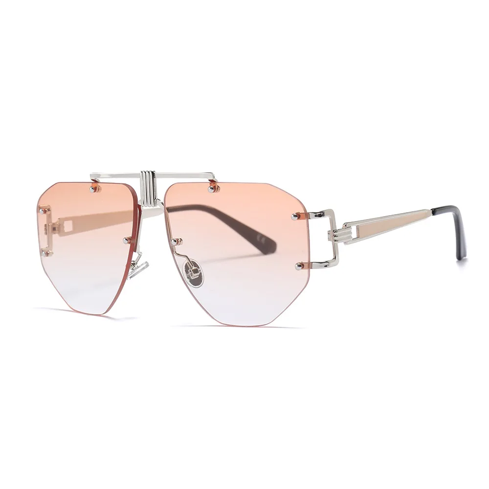 Солнцезащитные очки баз оправы Для женщин Мода модные Винтаж нерегулярные личности солнцезащитные очки оттенки UV400 Oculus Женские оправы для очков