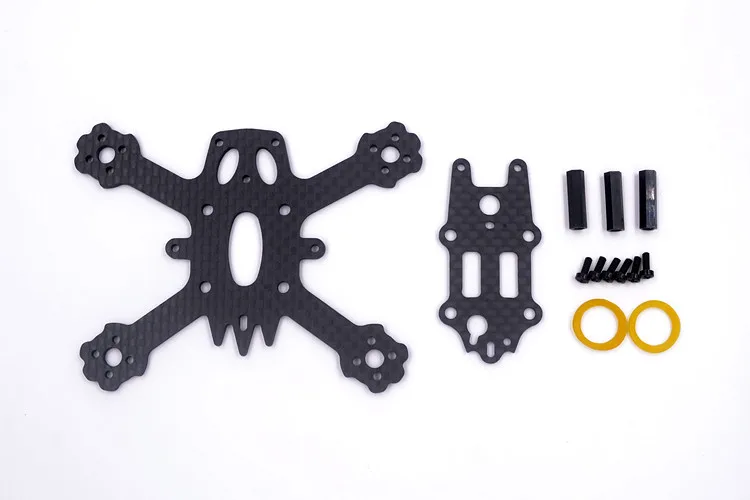 FPV DIY Mini Рама 90 мм бесщеточный X2 ELF 88 мультироторный гоночный каркас карбоновое